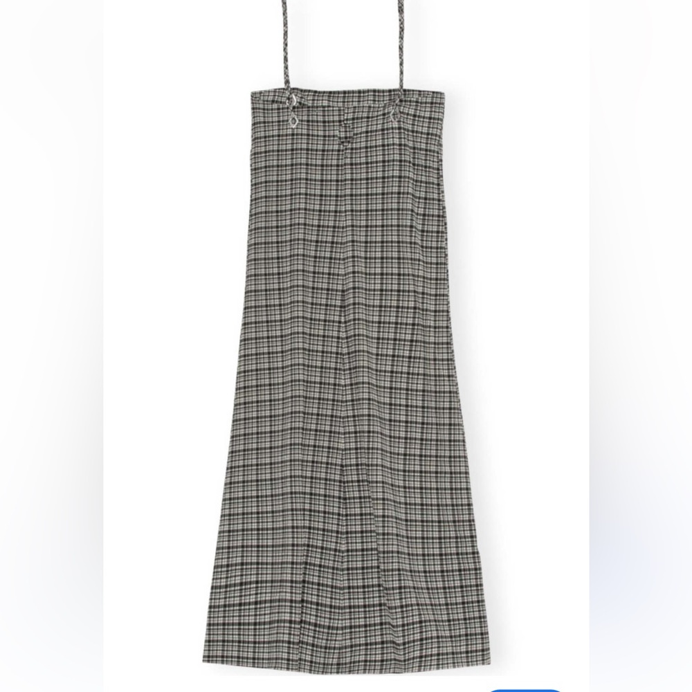 Ganni Seersucker Maxi dress